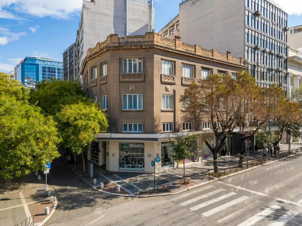 Full exterior view of the MindHome building in central Thessaloniki